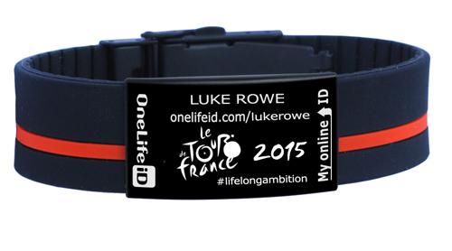 Luke Rowe ID Band in Tour de France