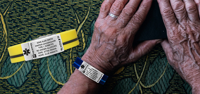 Medical ID bracelets and products for senior citizens | OneLife iD