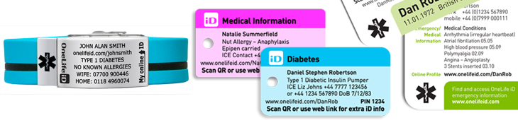 medical ID products from OneLife iD